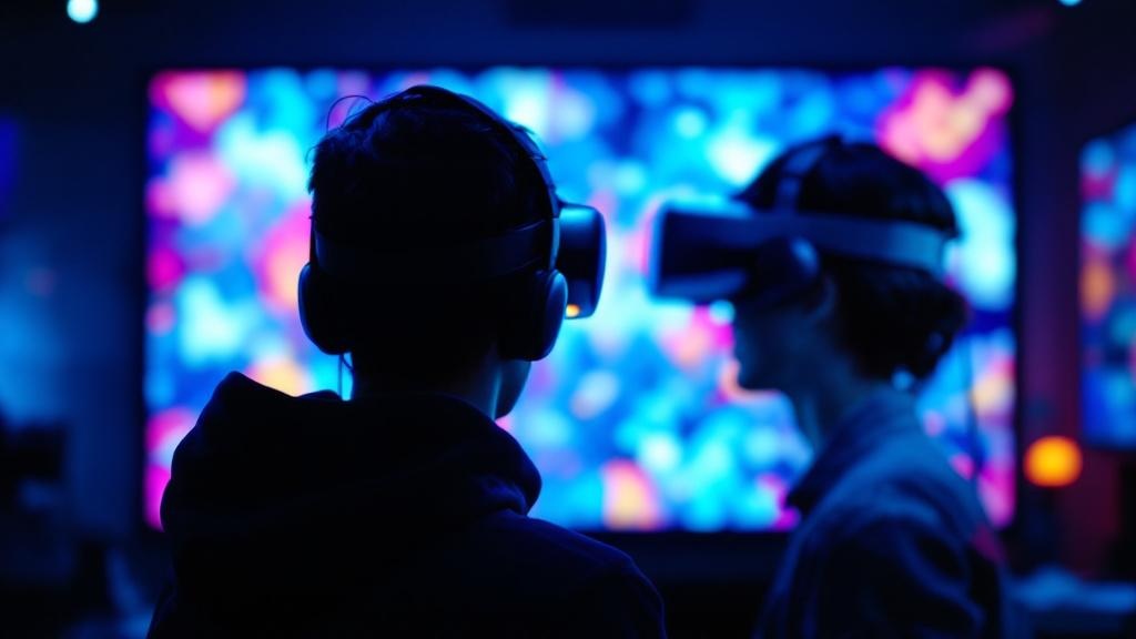Person seen from behind wearing a VR headset during a usability testing session